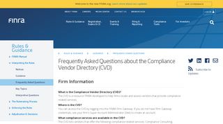 
                            7. Frequently Asked Questions about the Compliance Vendor ...