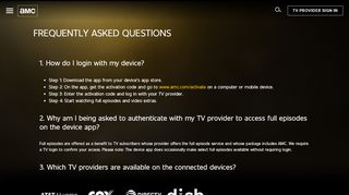 
                            2. Frequently Asked Questions - AMC