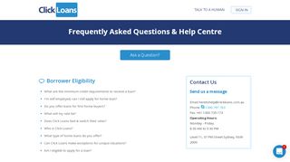 
                            5. Frequently Asked Questions | Click Loans