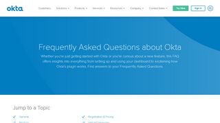 
                            6. Frequently Asked Questions | Okta