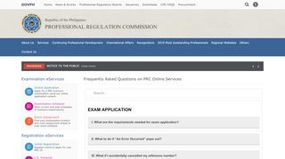 
                            2. Frequently Asked Questions on PRC Online Services ...