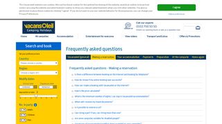 
                            4. Frequently asked questions - Vacansoleil UK