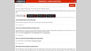 
                            9. Frequently Asked Questions - XVIDEOS.COM FAQ, Info, Feeds ...
