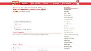 
                            6. Fresca at 24 West Portal Ave, San Francisco, CA - Locations and Hours