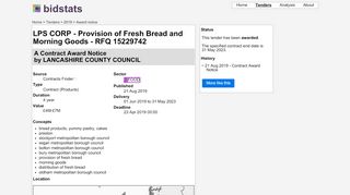 
                            5. Fresh Bread and Morning Goods - bidstats