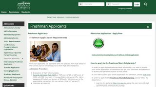 
                            9. Freshman Applicants | Admissions | Portal - My AUI - Al Akhawayn ...