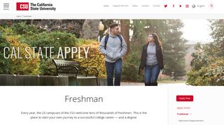 
                            3. Freshman | CSU - California State University