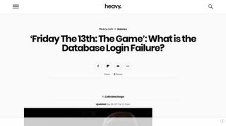 
                            9. Friday The 13th: What is the Database Login Failure ...