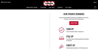 
                            4. Fridays Rewards Loyalty Program | TGI Fridays