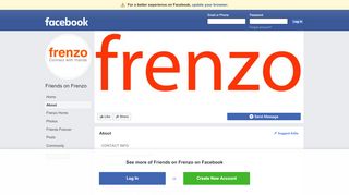 
                            10. Friends on Frenzo - About | Facebook