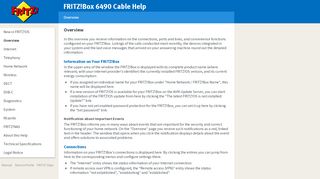 
                            8. FRITZ!Box 6490 Cable Help - Overview - service.avm.de