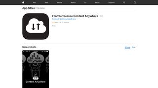 
                            7. ‎Frontier Secure Content Anywhere on the App Store