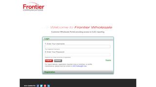 
                            4. Frontier.com: Wholesale: Reports: Login | Registration