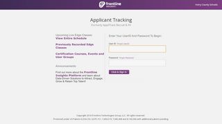 
                            6. Frontline Applicant Tracking Login - Horry County Schools