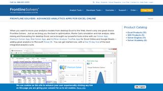 
                            6. Frontline Solvers: Advanced Analytics Apps for Excel Online ...