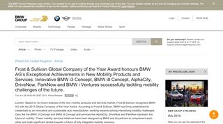 
                            9. Frost & Sullivan Global Company of the Year Award honours ...