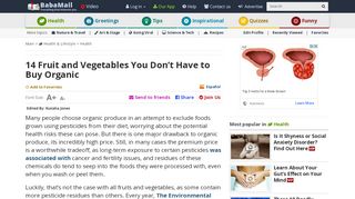 
                            8. Fruit and Vegetables You Don’t Have to Buy Organic | Health