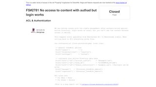 
                            9. FS#2781 No access to content with authad but login works