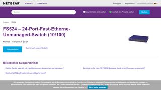 
                            1. FS524 | Product | Support | NETGEAR