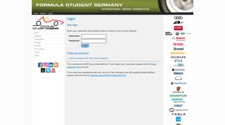 
                            6. FSG: Login - formulastudent.de