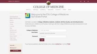 
                            7. FSU College of Medicine - UpToDate Login