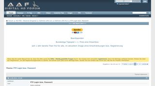 
                            3. FTP Login bzw. Passwort - AAF Digital HD Forum