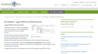 
                            1. FU Students – Login With FU / ZEDAT Account • University Library ...