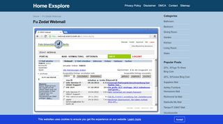 
                            8. Fu Zedat Webmail – Home Exsplore
