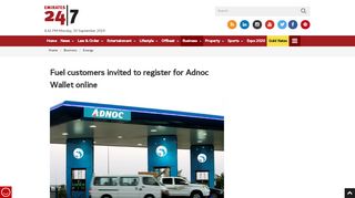 
                            7. Fuel customers invited to register for Adnoc Wallet online ...