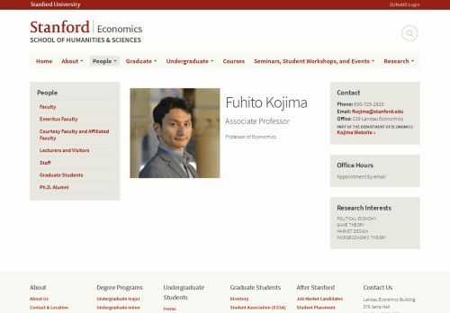 
                            2. Fuhito Kojima | Economics