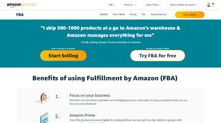 
                            5. Fulfillment by Amazon| Benefits of FBA