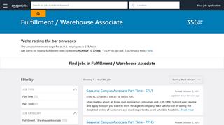 
                            8. Fulfillment / Warehouse Associate | Amazon.jobs