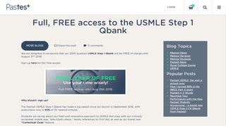 
                            8. Full, FREE access to the USMLE Step 1 Qbank - …