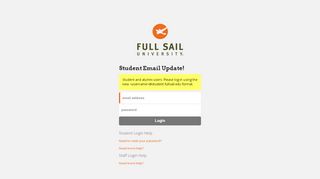 
                            4. Full Sail University: Login