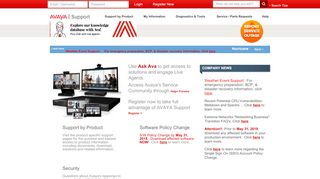 
                            5. Full Website - Avaya Support