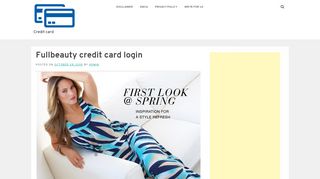 
                            7. Fullbeauty credit card login - Credit card