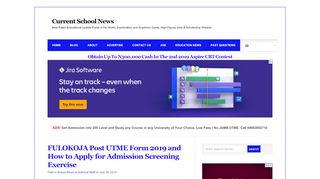 
                            9. FULOKOJA Post UTME Form 2019 and How to Apply for Admission ...