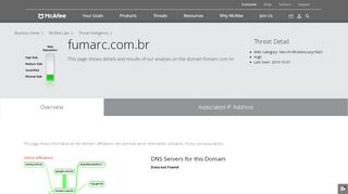 
                            3. fumarc.com.br - Domain - McAfee Labs Threat Center