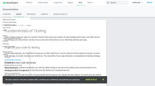 
                            7. Fundamentals of Testing | Android Developers