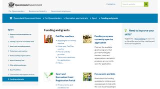 
                            7. Funding and grants | Recreation, sport and arts ...