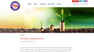 
                            6. Funding Opportunities | America's Promise Alliance