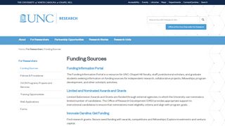 
                            2. Funding Sources | UNC Research