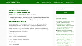 
                            8. FUOYE Students Portal - …