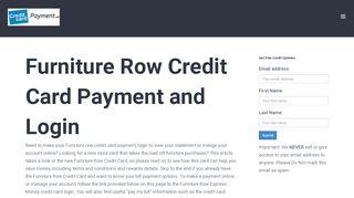 
                            3. Furniture Row Credit Card Payment - Login - Address ...