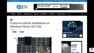 
                            7. Fusion-io ioDrive installation on Windows Server …