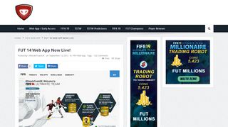 
                            7. FUT 14 Web App Now Live! - FIFA 19 Ultimate Team, FUT Web ...
