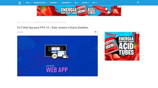 
                            10. FUT Web App para FIFA 19 - Data, Acesso e Outros Detalhes