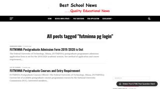 
                            5. futminna pg login – Best School News