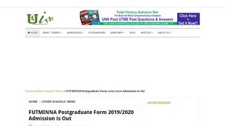 
                            6. FUTMINNA Postgraduate Form 2019/2020 …