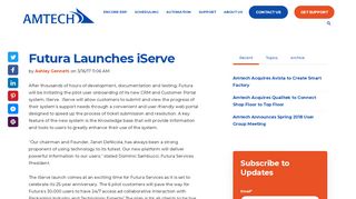 
                            8. Futura Launches iServe - Amtech Software